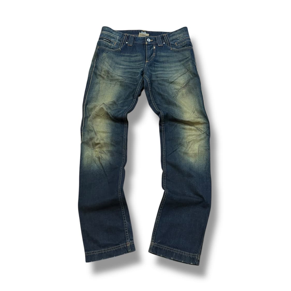 돌체앤가바나 진청 워싱 데님 팬츠 상품이미지2