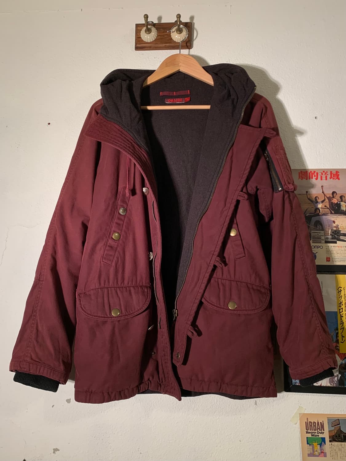 가이진메이드 콘초 사선 버튼 필드파카 상품이미지2