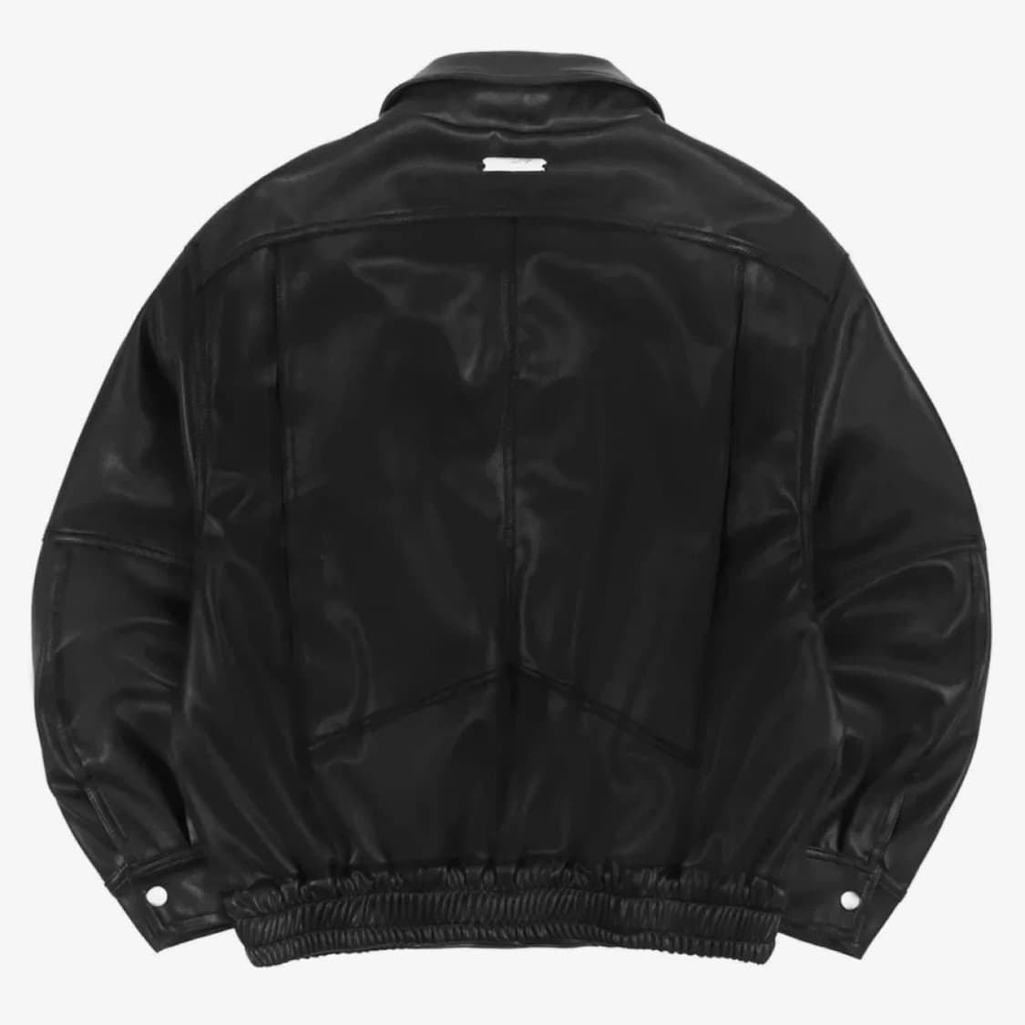 팬시클럽 미니멀 크롭 레더 자켓 상품이미지5