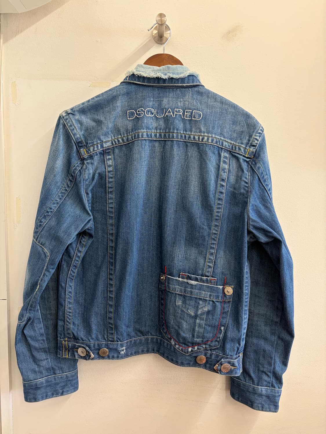 N54. 디스퀘어드2 패치워크 디테일 청자켓 상품이미지3