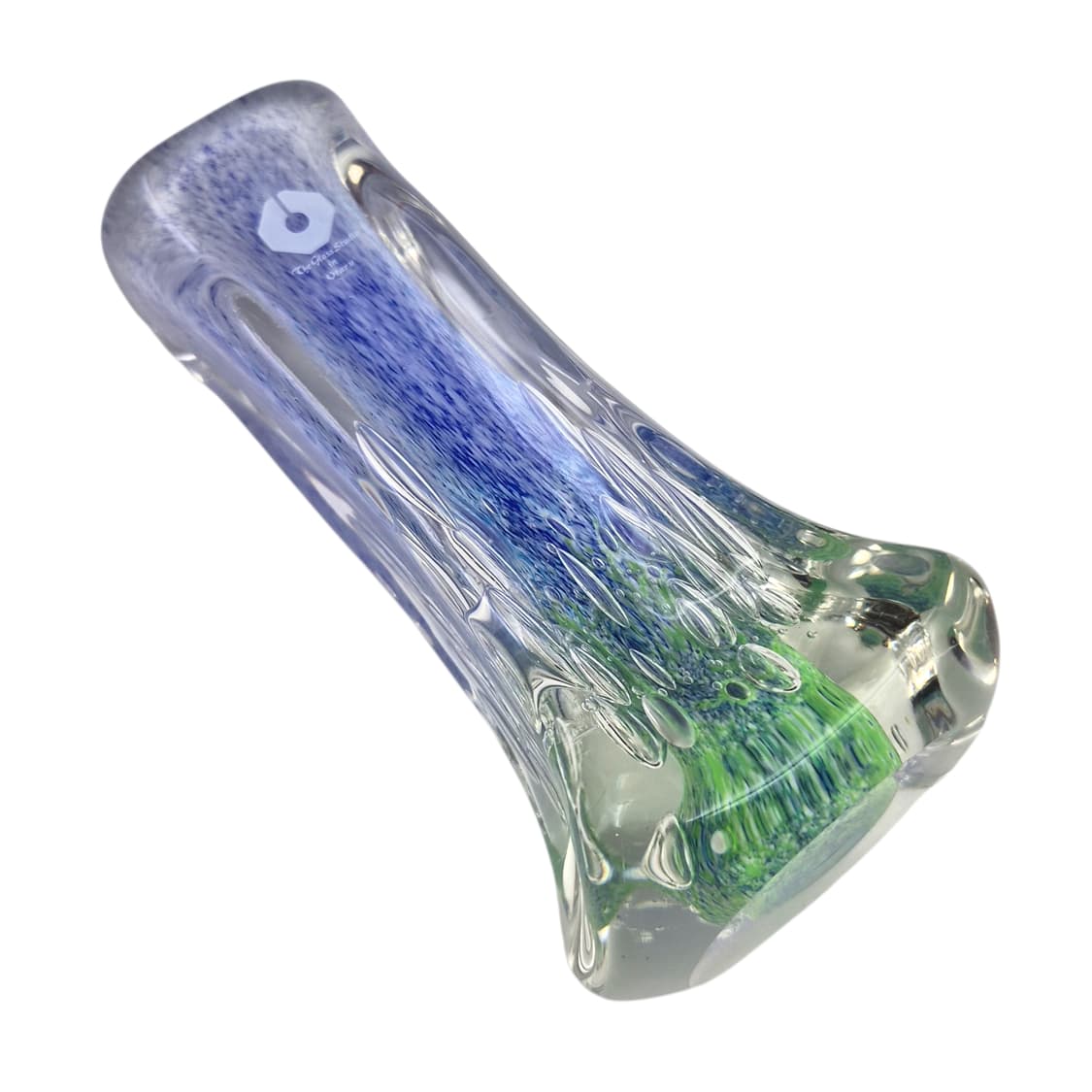 90s 오타루 스튜디오 핸드블로운 아쿠아 꽃병 상품이미지5