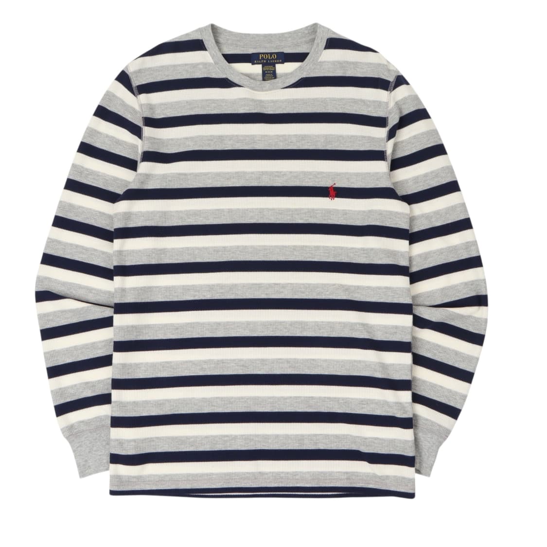 폴로 랄프로렌 스트라이프 와플 롱슬리브 상품이미지1