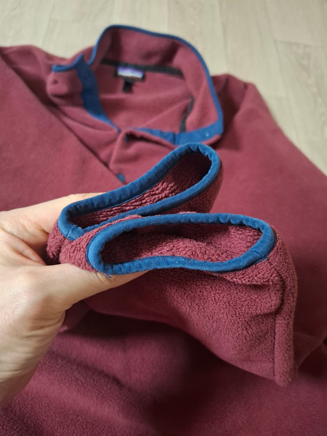 XL 파타고니아 신칠라 플리스 풀오버 버건디 상품이미지4