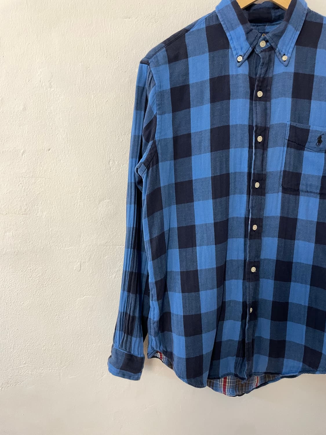 폴로 버튼다운 체크 셔츠  상품이미지3