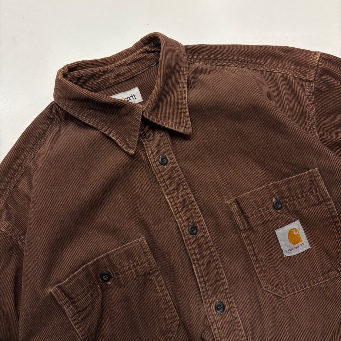 [XL] 칼하트 빈티지  브라운 코듀로이 셔츠 C300 상품이미지3
