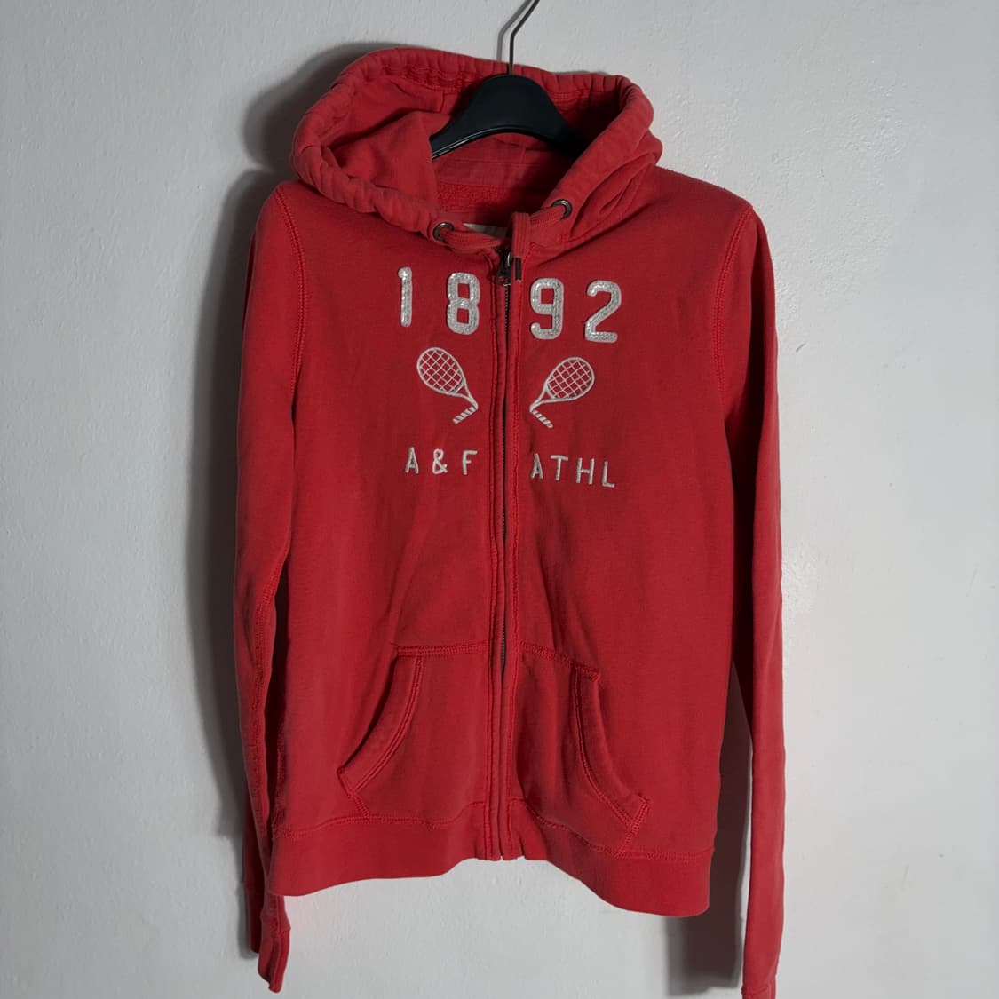 A&F 아베크롬비 1892 코랄색 후드집업(S) 상품이미지1