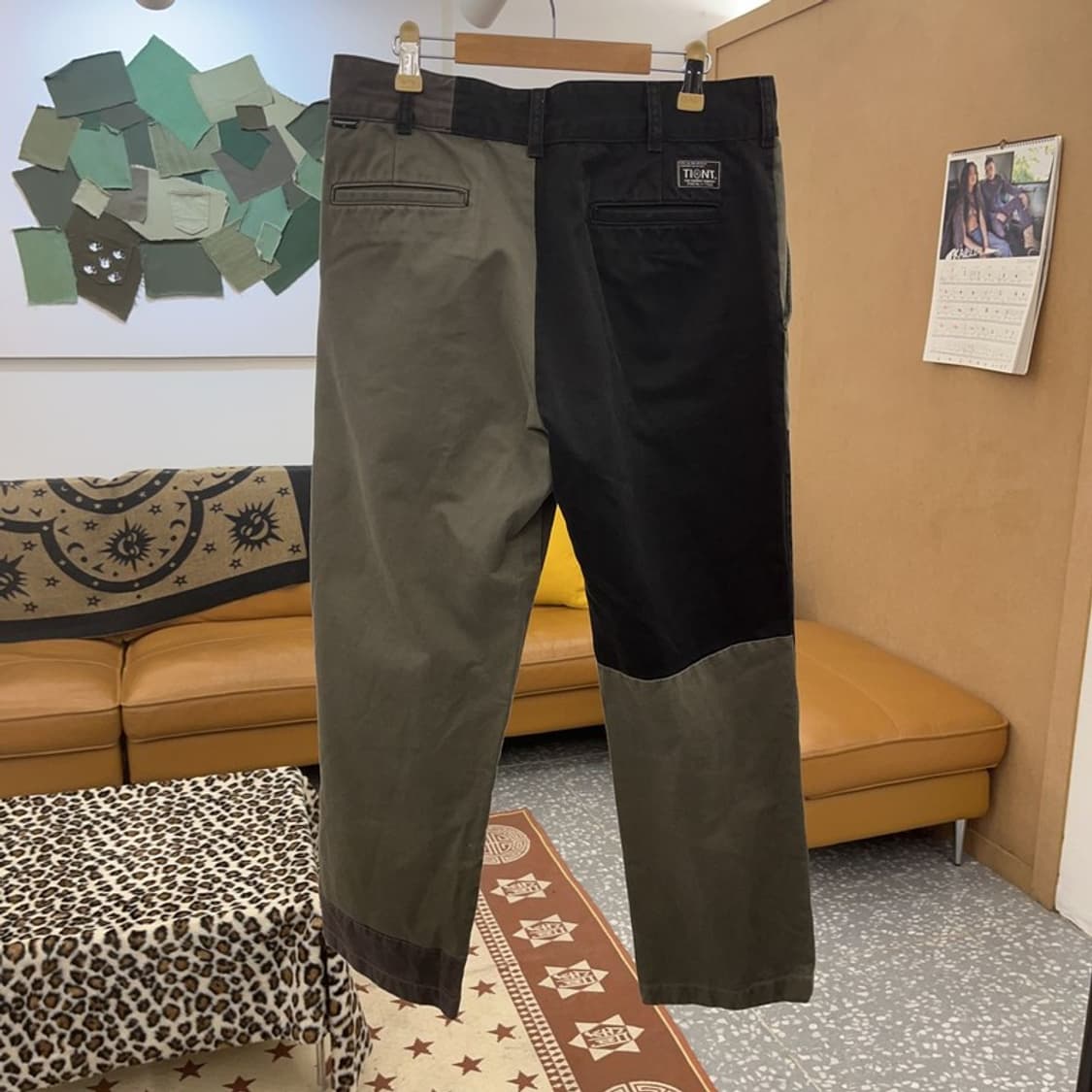 디스이즈네버댓 스트릿 힙합 믹스업 패치워크 코튼팬츠 L C09641 상품이미지4