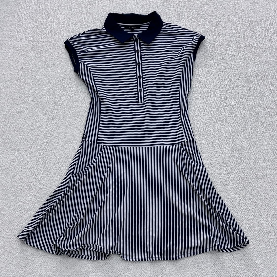 90 엘르골프 민소매 카라 원피스 0316E 상품이미지1