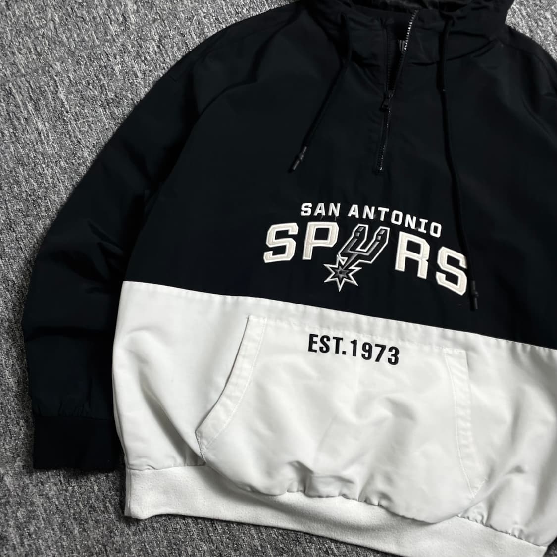 NBA 샌안토니오 스퍼스 빅로고 우븐 아노락 웜업o 2516 상품이미지2