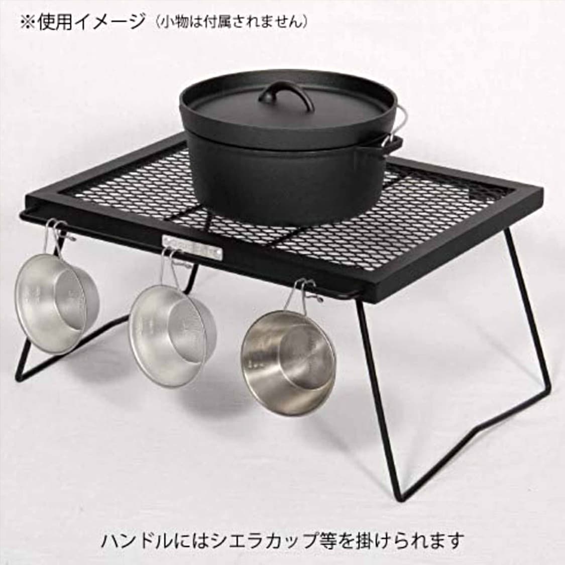 퀵 캠프 X ONOE 콜라보 아이언 메쉬 캠핑 테이블 상품이미지5