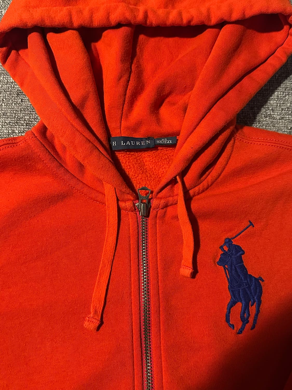 폴로 빅포니 주황 후드집업 상품이미지2