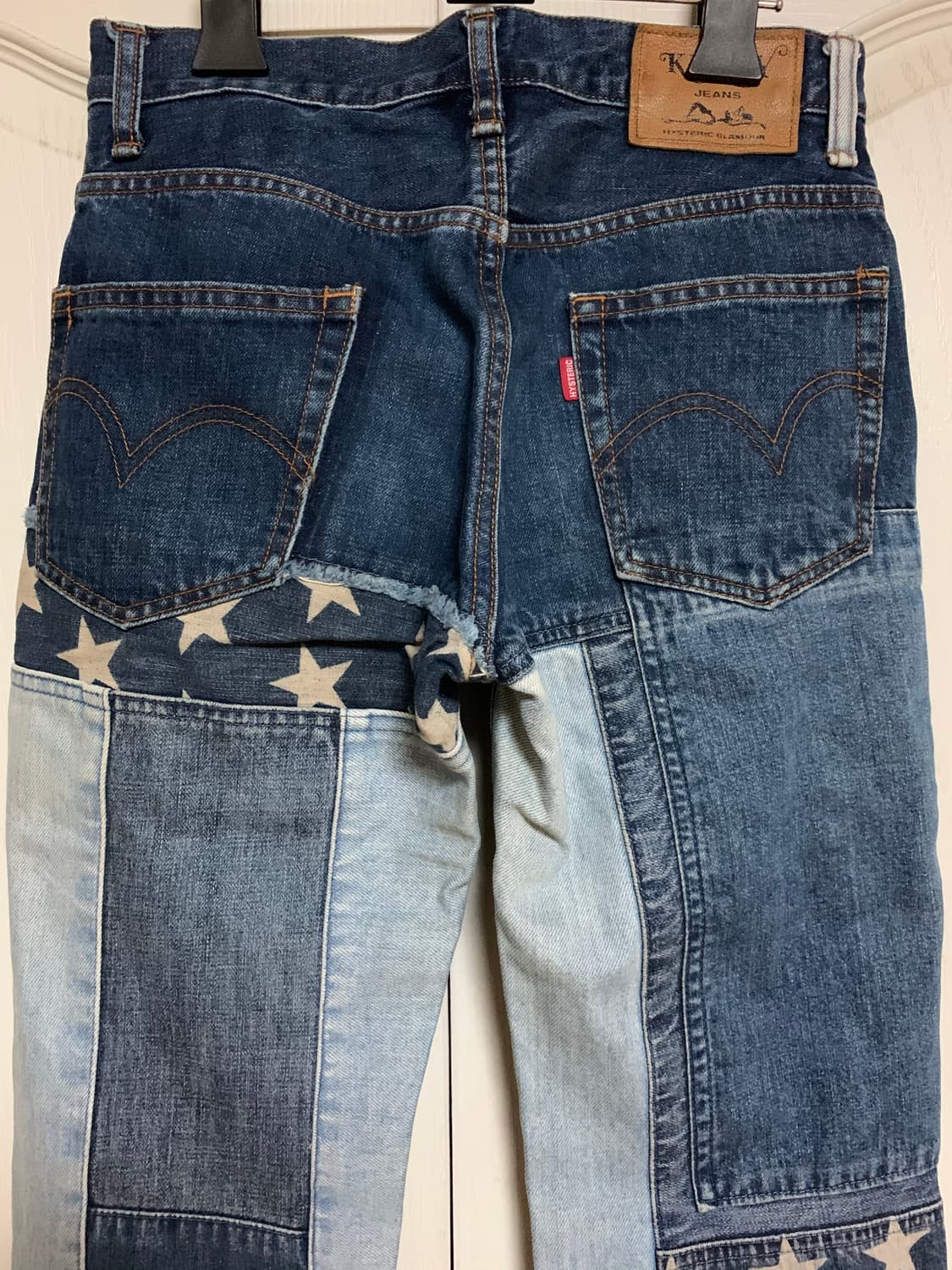 히스테릭 글래머 성조기 패치워크 블루 데님 상품이미지4