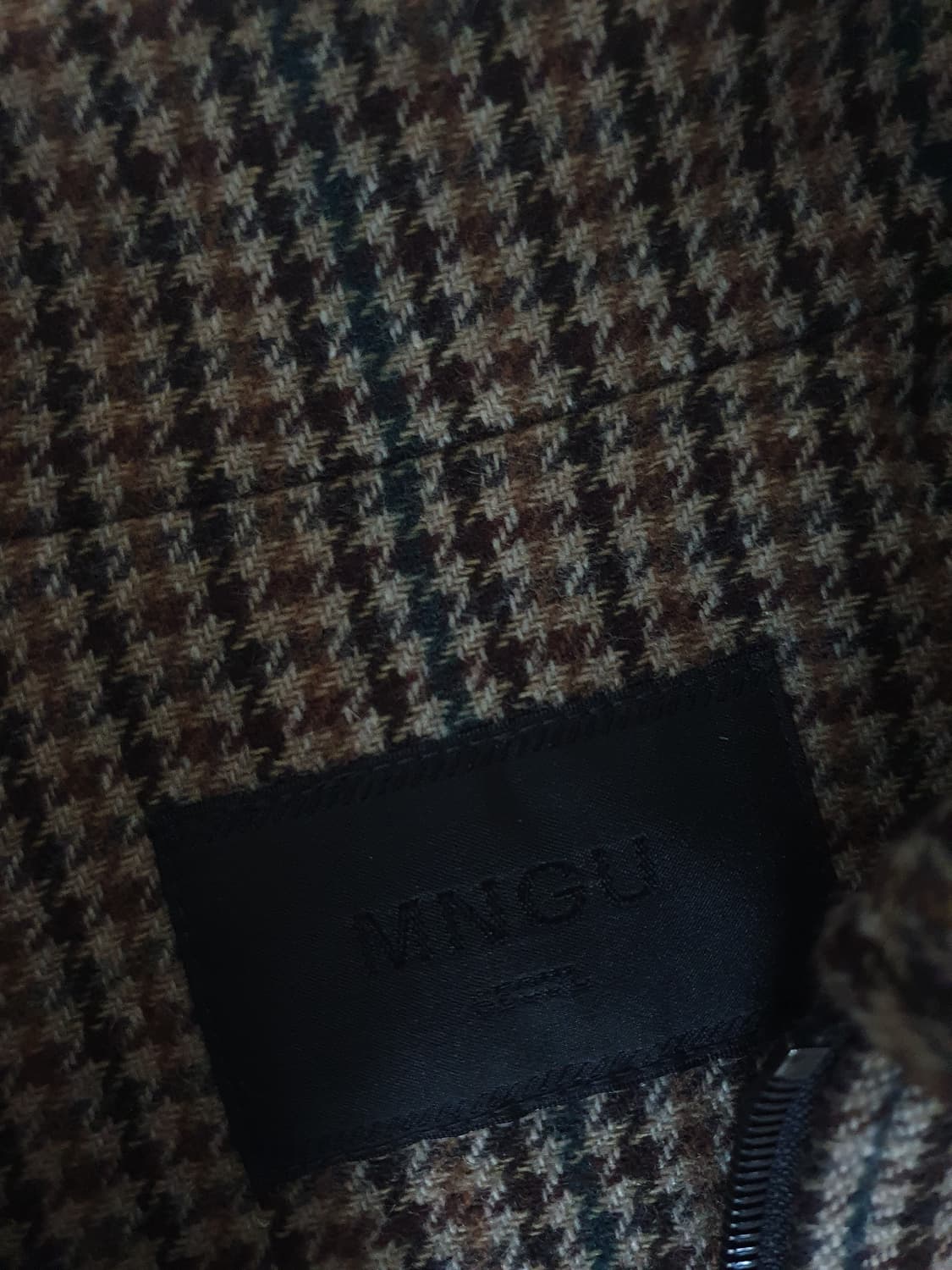 [ 셀린느 맛]mngu 체스트 포켓 BOXY 블루종 IN 체크 상품이미지5