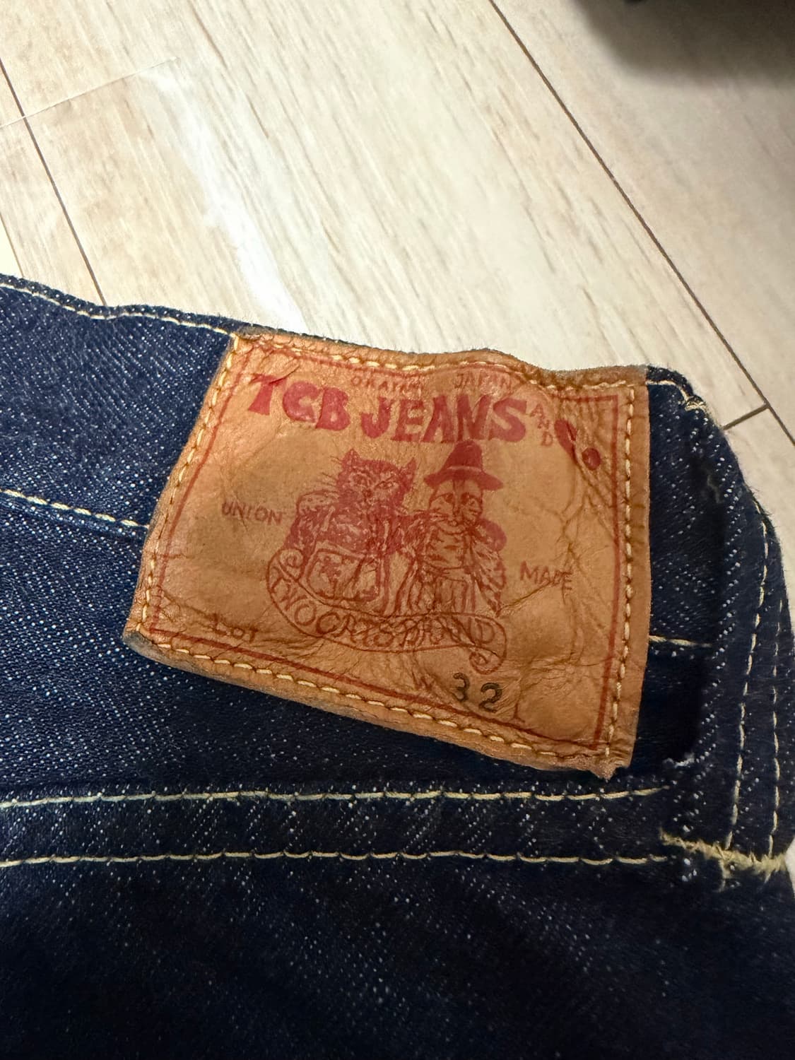 Tcb jeans late 40s 원워시 데님 새제품 32인치 상품이미지2
