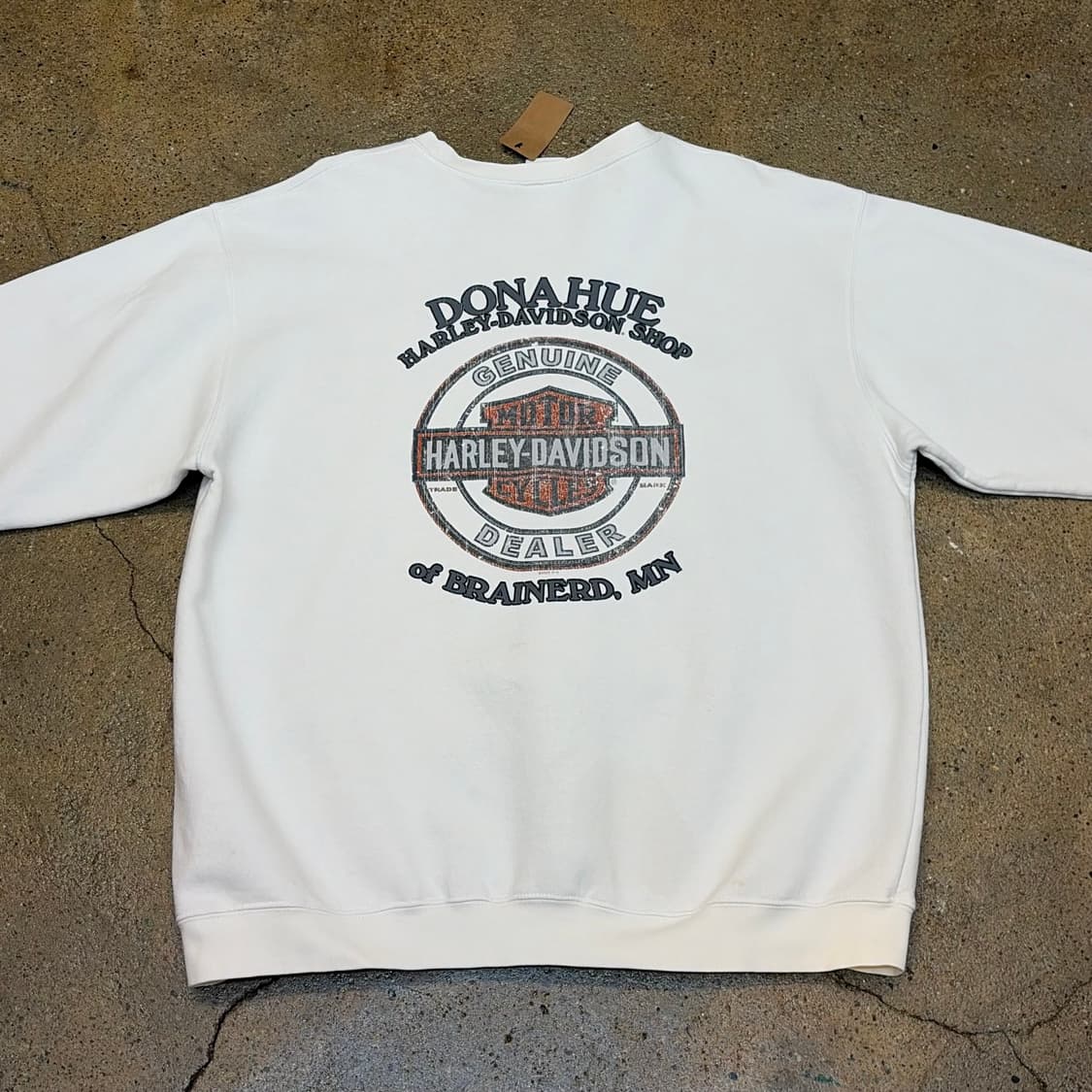 미국 빈티지 할리데이비슨 알라스카 롱슬리브 긴팔티 상품이미지1