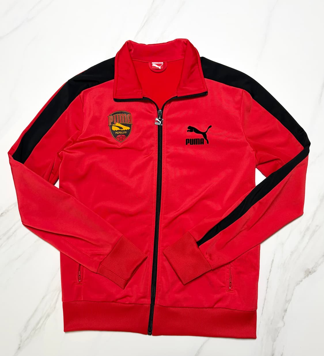 퓨마 사커 트랙탑 레드 져지 상품이미지1