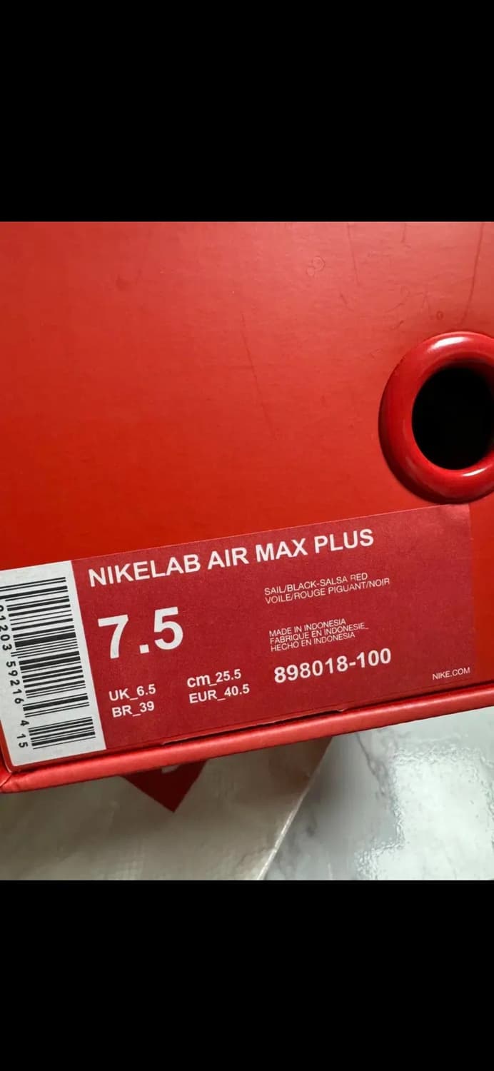 나이키랩 에어맥스 플러스 255 us7.5 상품이미지4