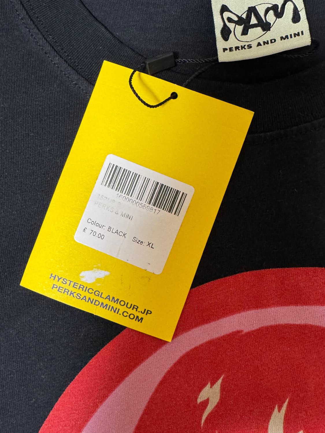 히스테릭 글래머 x PAM 티셔츠 블랙 XL 상품이미지5