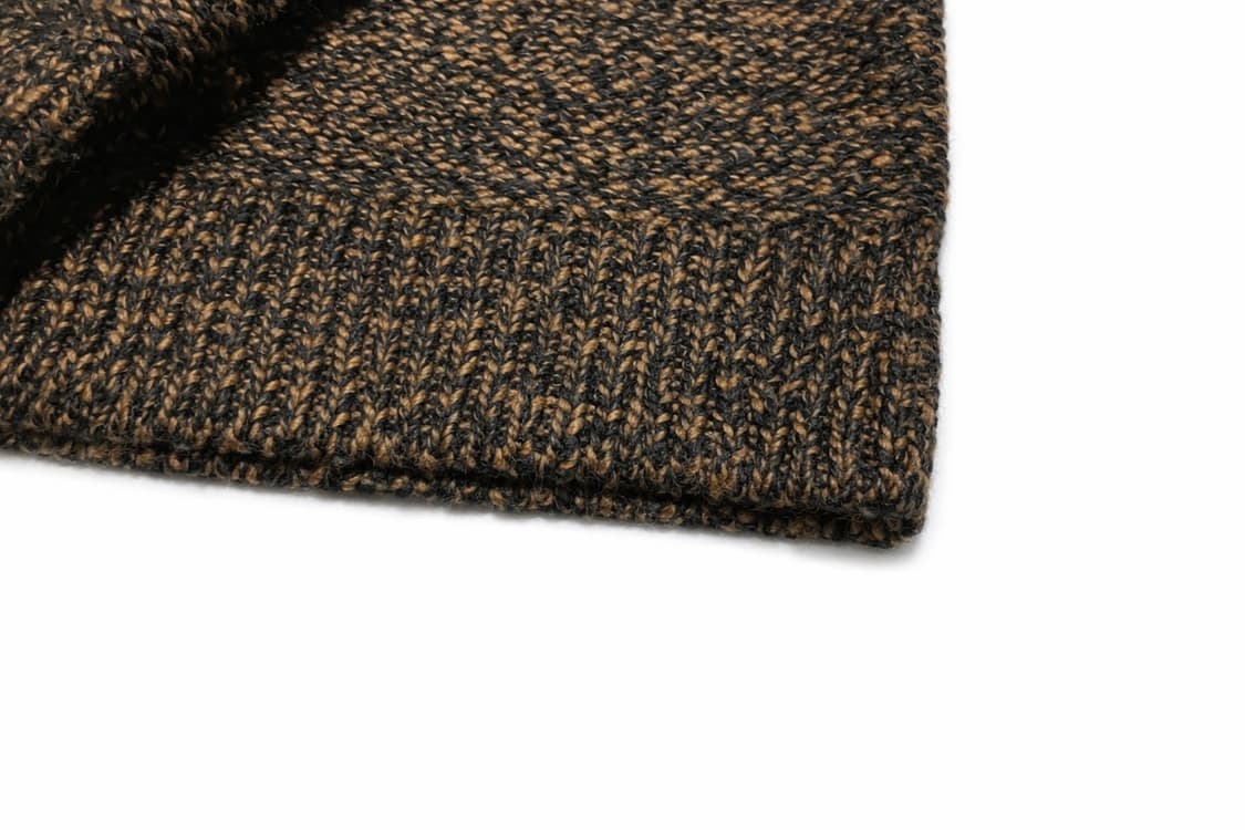 ZARA 2010s 자라 빈티지 헤비 니트 멜란지 브라운 상품이미지4