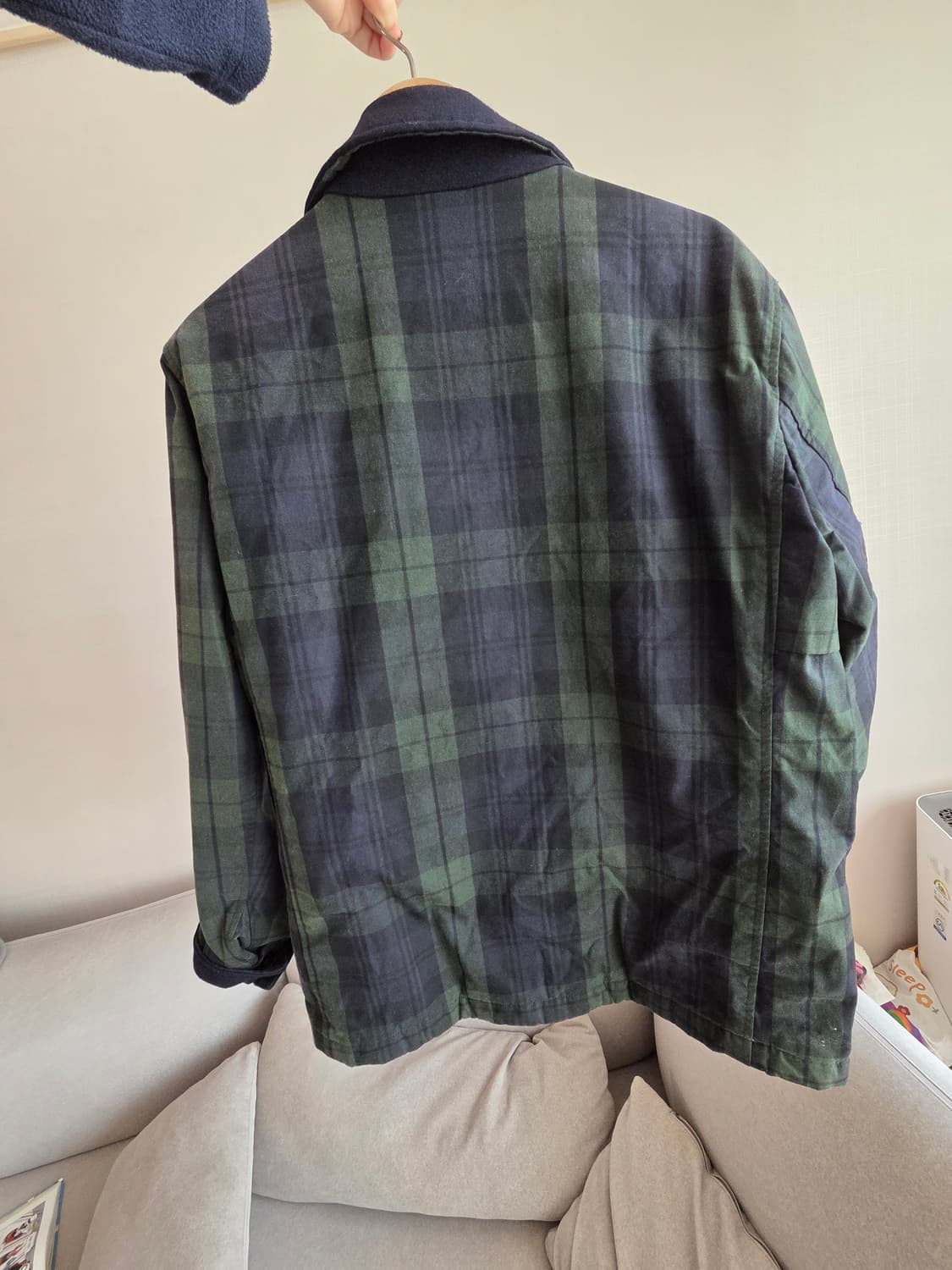 브룩스 브라더스 블랙와치 왁스 패디드 재킷 남성 s  상품이미지2