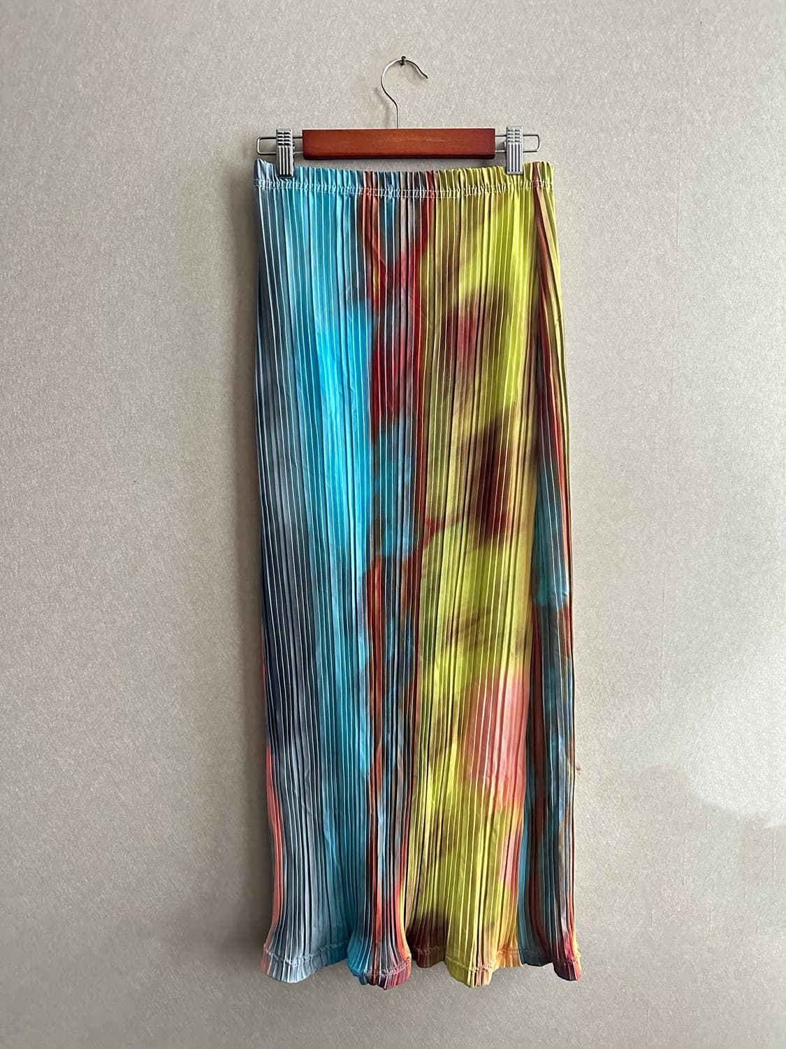 PLT 로우웨이스트 플리츠 롱스커트 상품이미지3