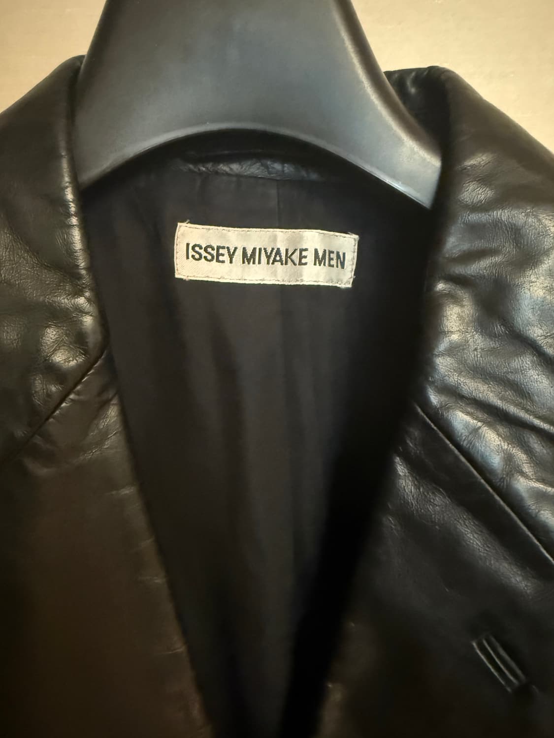 이세이미야케맨 레더 자켓 상품이미지3
