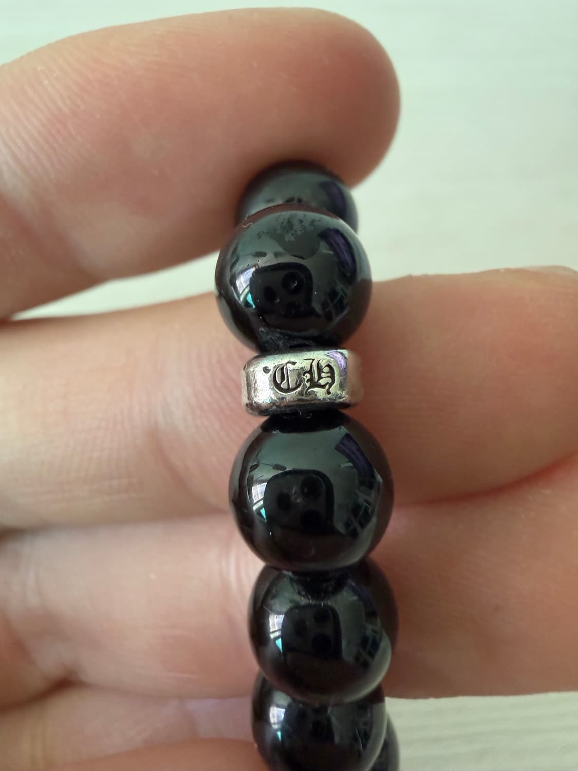 크롬하츠 하트 오닉스 비즈팔찌 6mm 상품이미지7