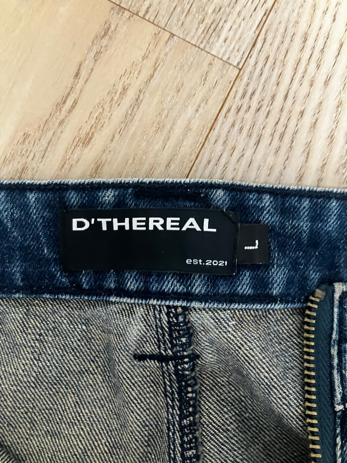 [L] kuas 콰스 와이드 데님 팬츠 상품이미지1