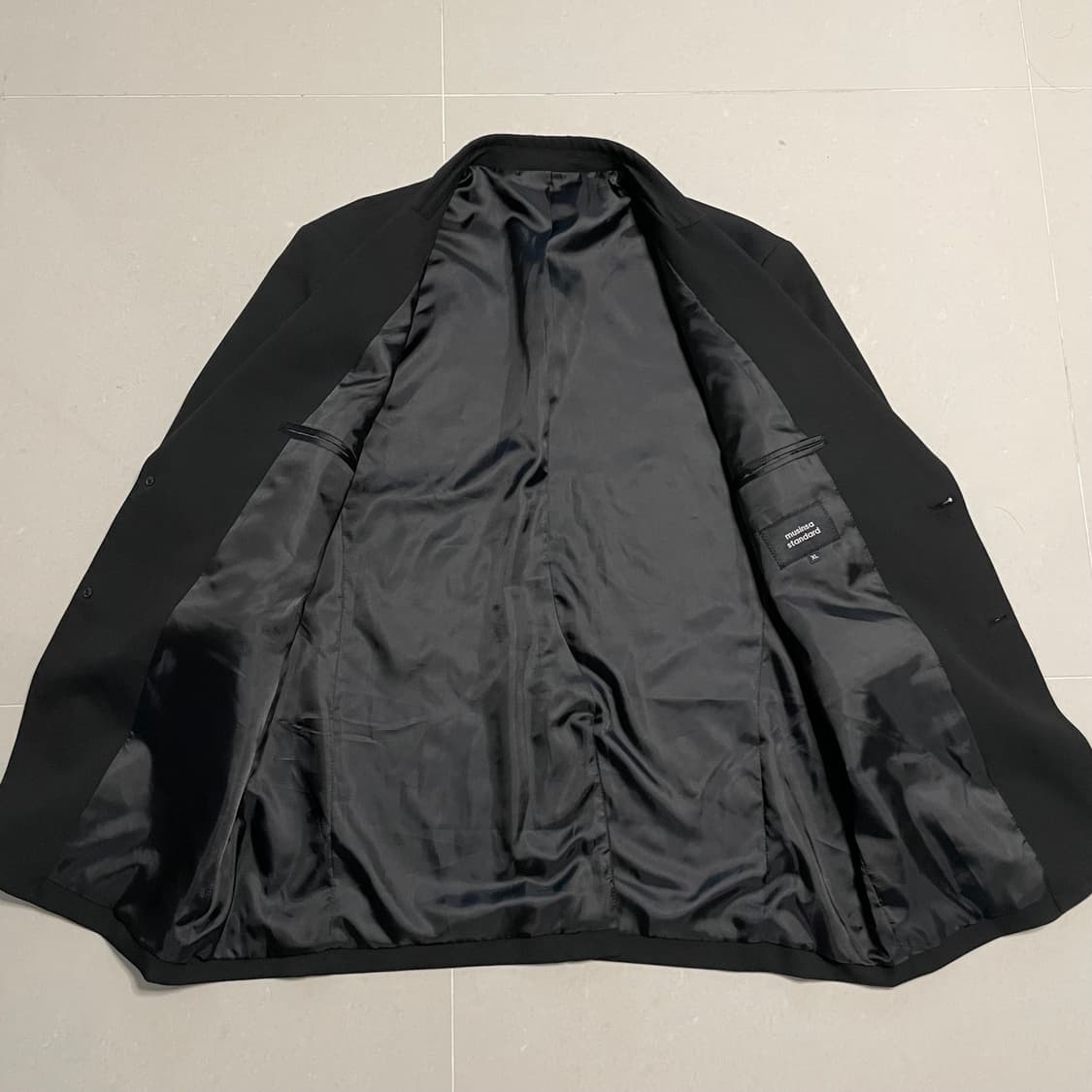 정품 무신사스탠다드 블랙 오버핏 블레이저 자켓 상품이미지6