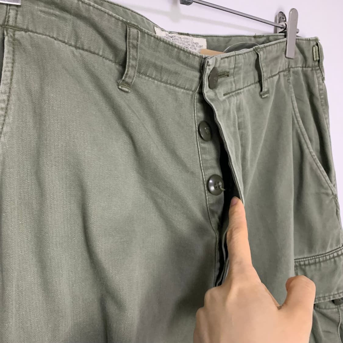 아비렉스 00s y2k 빈티지 애쉬 카키 버뮤다 팬츠 반바지 32인치 상품이미지8