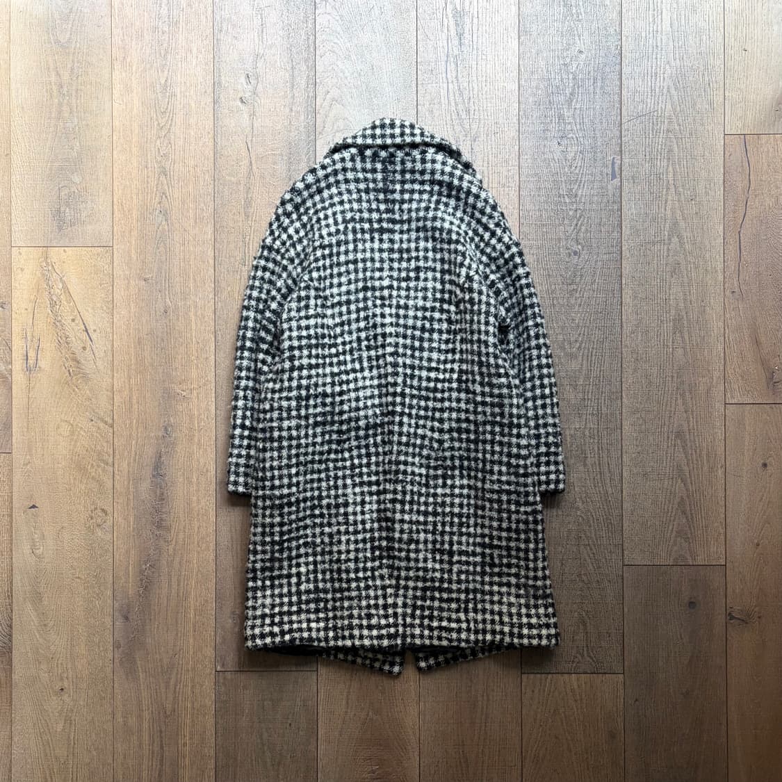 Check Boucle Fulling Wool Coat 상품이미지7