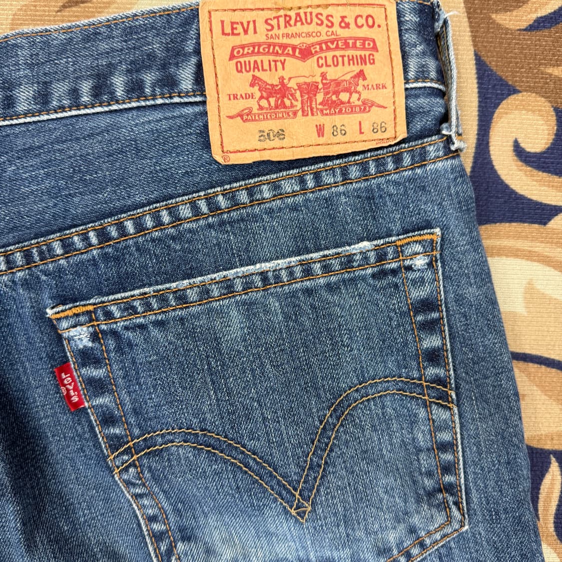 (34)00s리바이스 Levis 506워싱 데님팬츠 상품이미지2