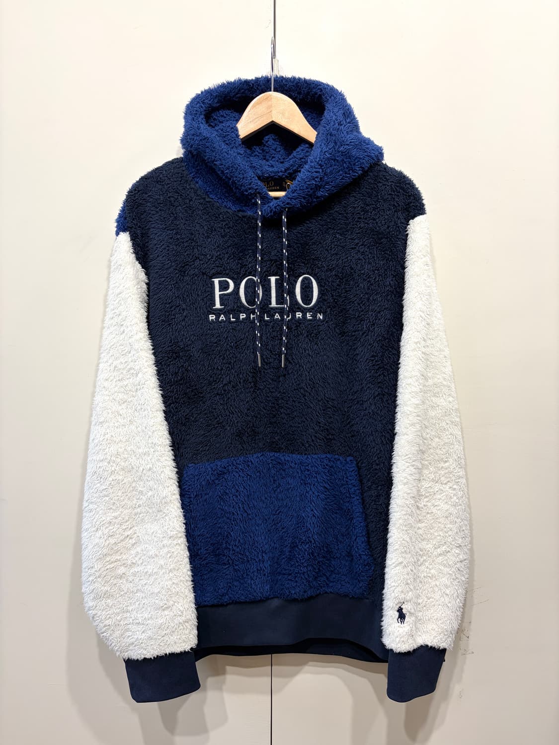 폴로 랄프로렌 로고 플리스 후드티 상품이미지1
