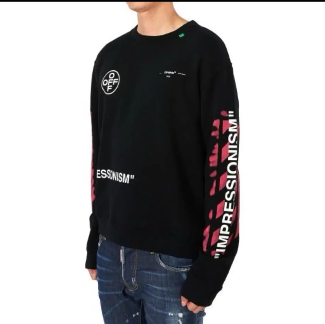 오프화이트 남성 춘추동 맨투맨 XL.L 상품이미지1