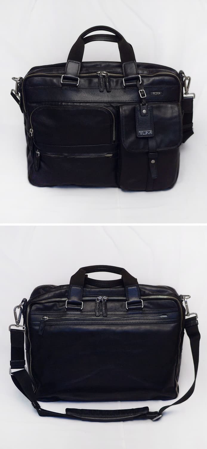 투미 (TUMI) 알파 라레도 블랙 나파레더 가죽 브리프케이스 상품이미지2