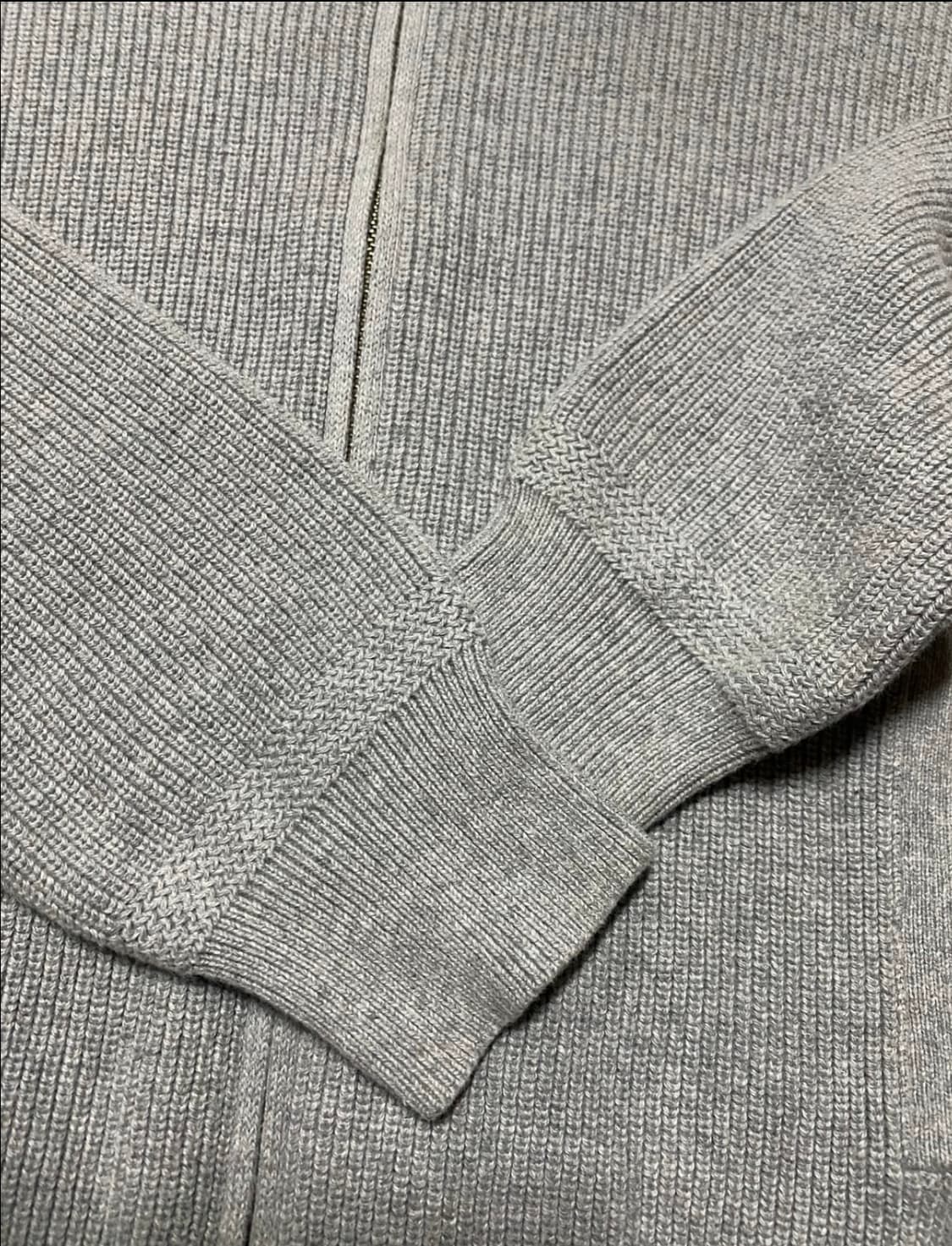 폴로 랄프로렌 최신형 QR택 그레이 스웻 니트 집업 가디건 M 상품이미지5