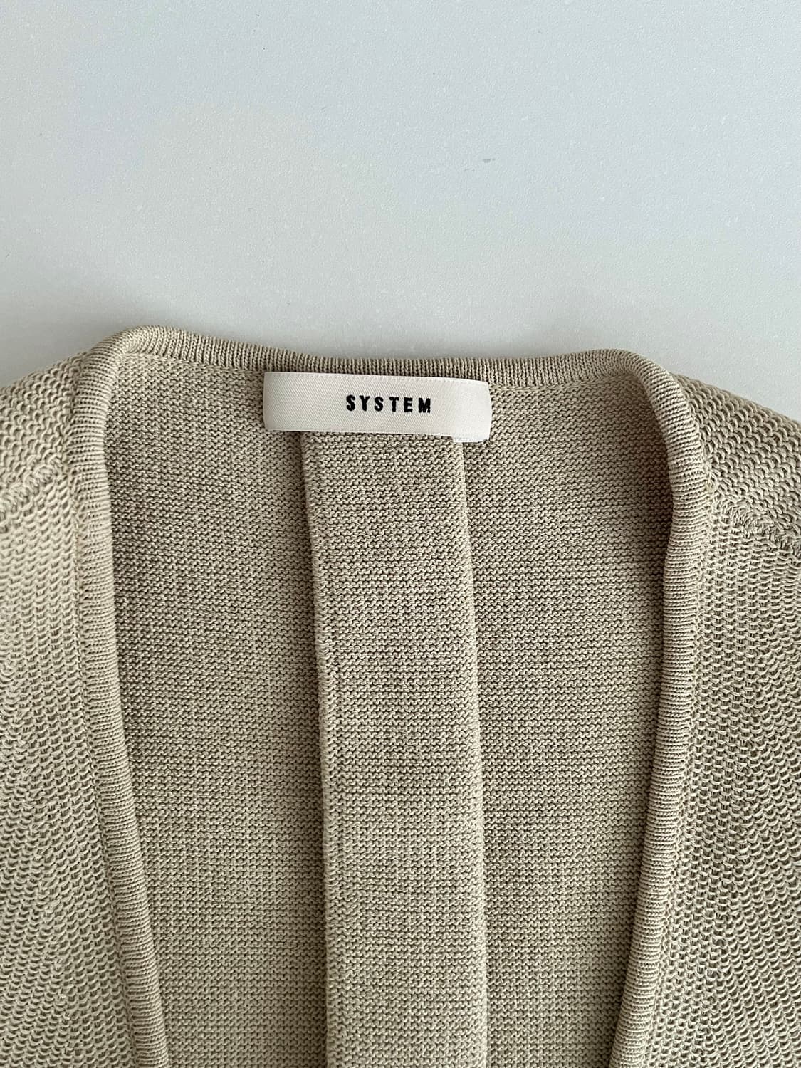 F) 한섬 시스템 오픈 가디건 베이지 상품이미지4