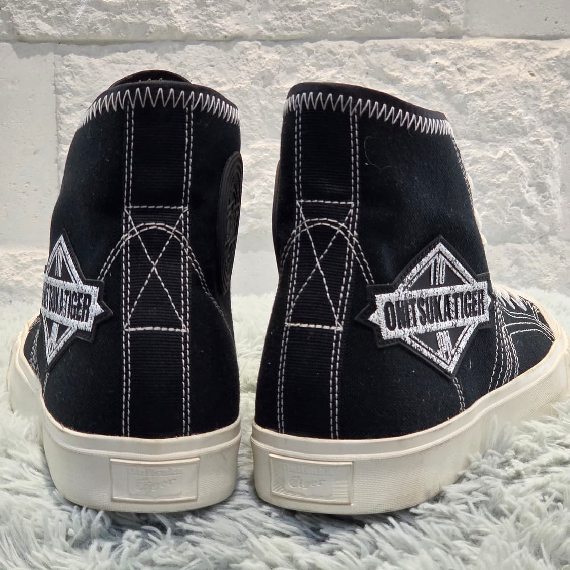 7a-1:오니츠카타이거 하이탑 캔버스 블랙(235)-거의새거 상품이미지3