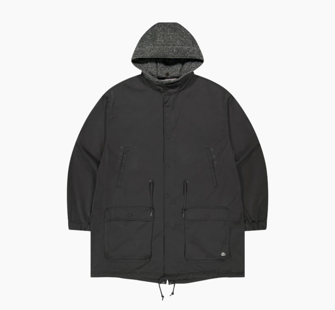 코이세이오 워시드 밀리터리 자켓 야상 머드 차콜 상품이미지1