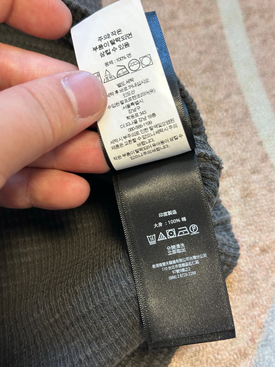 [XL] RRL(더블알엘) 와플 헨리넥 반팔 블랙 상품이미지5