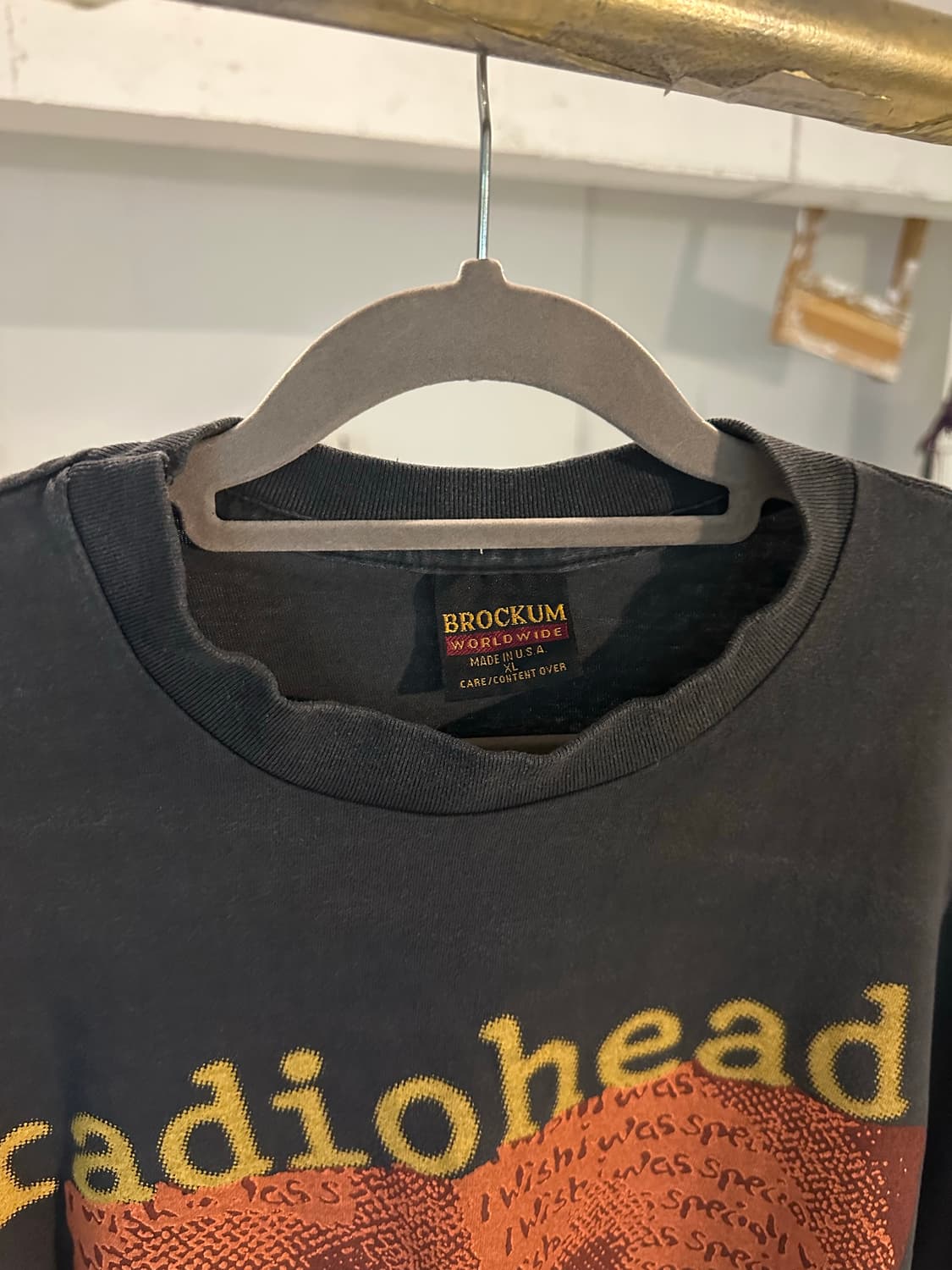 빈티지 밴드티 락티 라디오헤드 상품이미지2