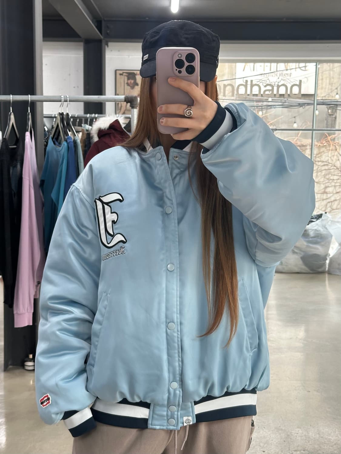 BBC 아이스크림 빅로고 바시티 자켓 상품이미지4