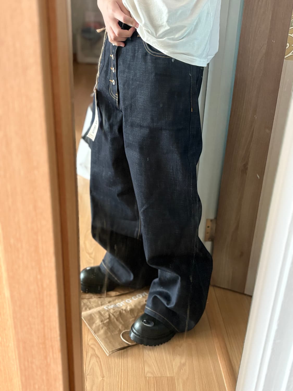 (M) No faith studios raw denim blue 상품이미지2