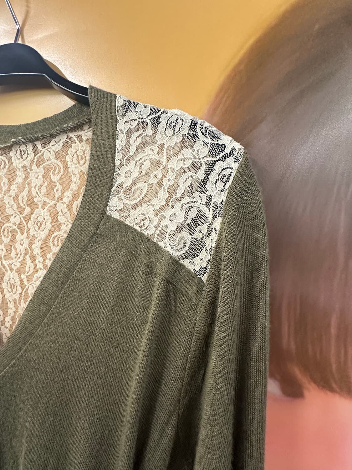 VINTAGE 빈티지 그린 레이스가디건 상품이미지2