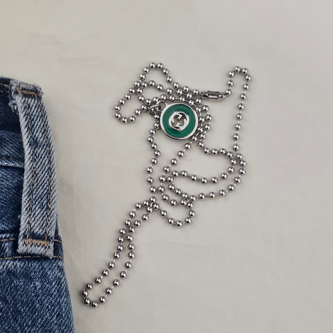 구찌 빈티지 업사이클링 남자 목걸이 상품이미지2