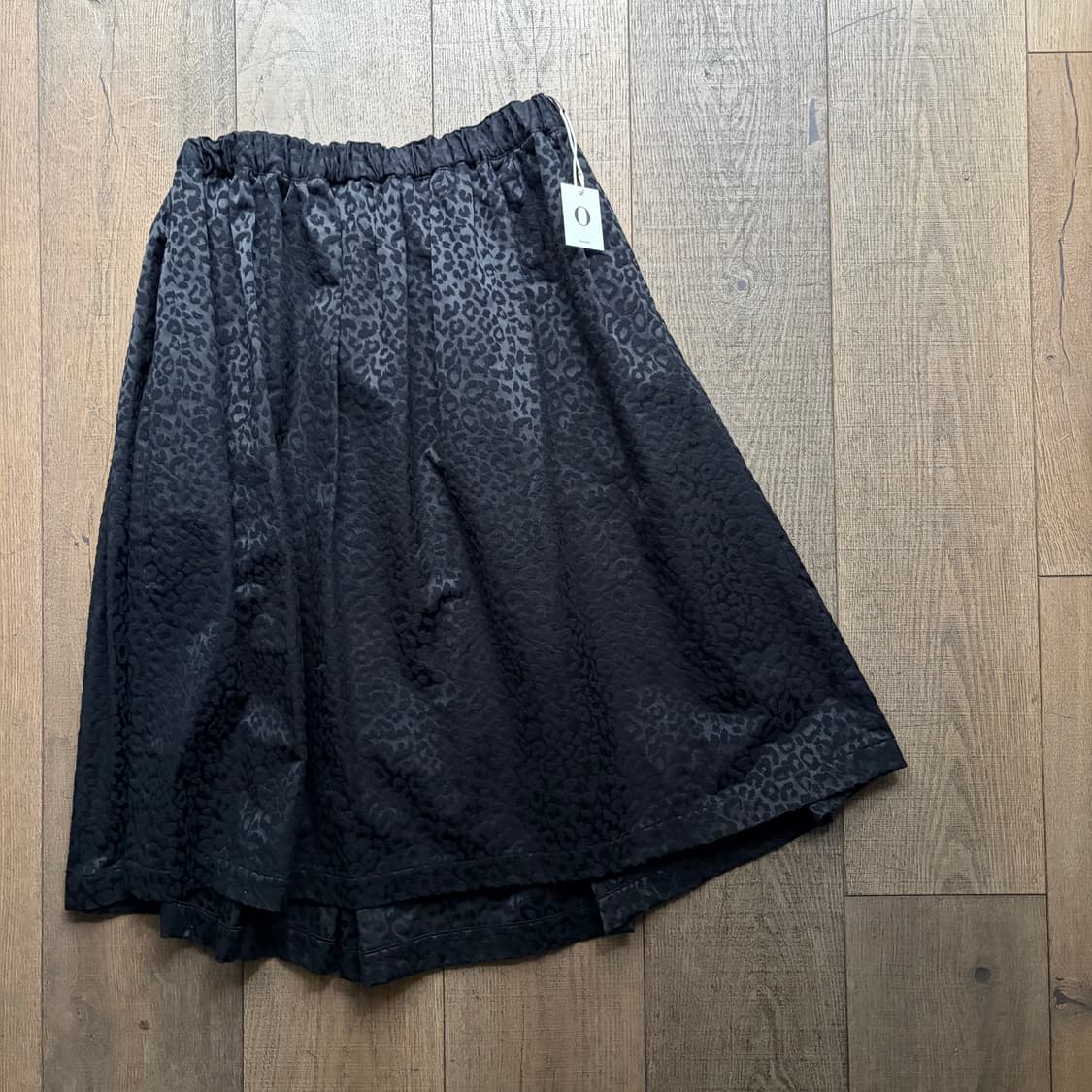 Fluffy Leapard Pattern Pleats Skirt 상품이미지5