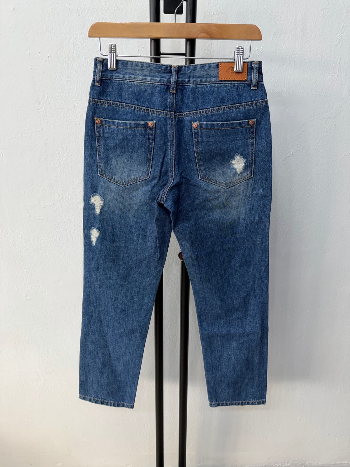 정품) 럭키슈에뜨 패치 데님 청바지 36(26) 상품이미지4