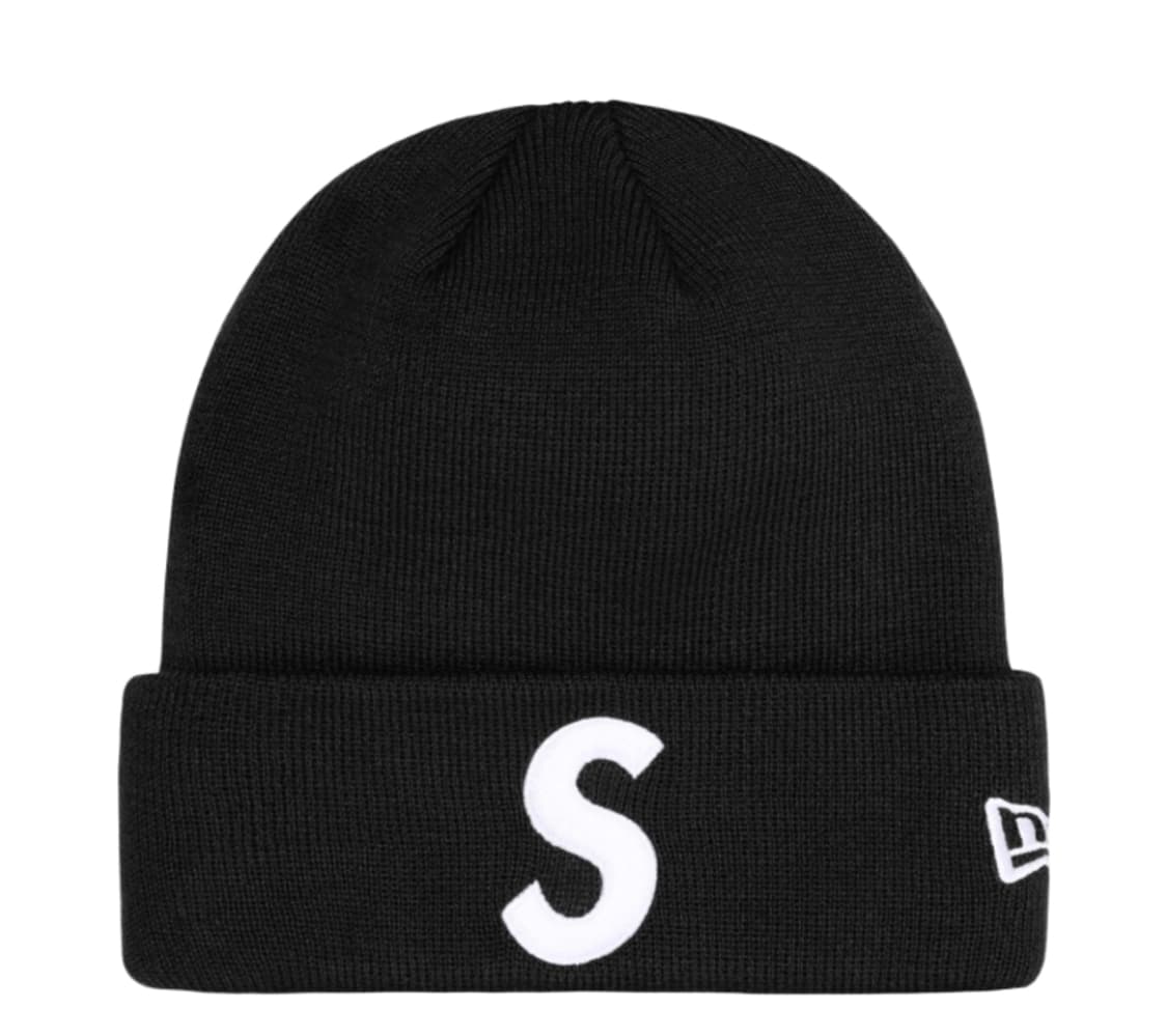 Supreme New Era S logo Beanie Black 상품이미지1