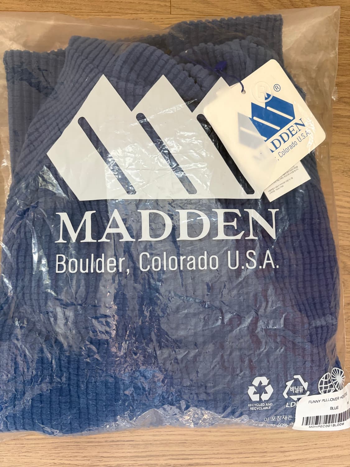 매든 퍼니 풀오버 후디 블루 상품이미지2