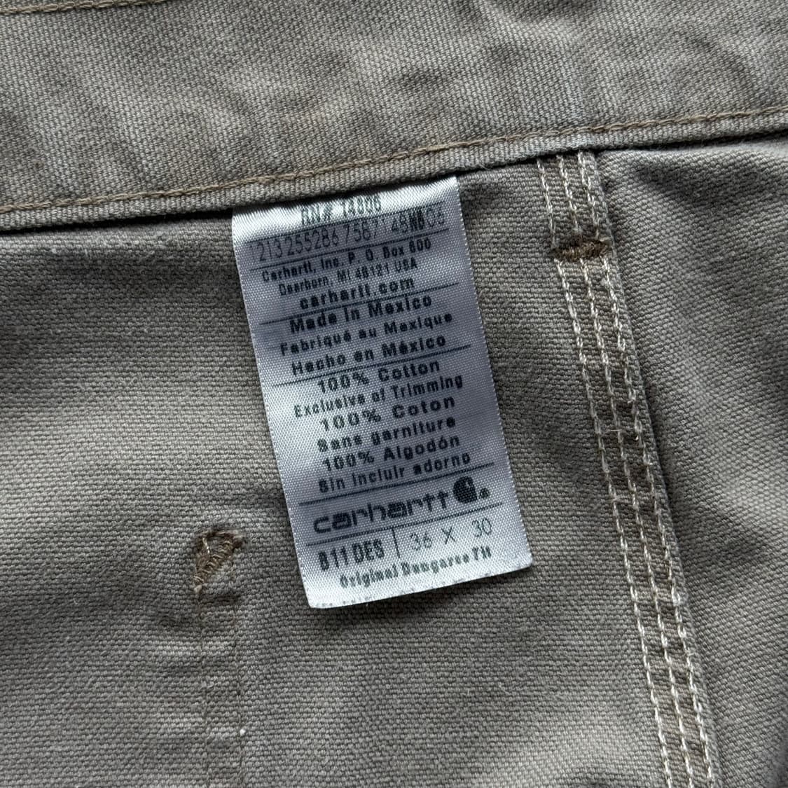 칼하트 B11 싱글니 카펜터 팬츠 상품이미지8